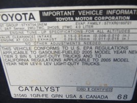 2005 Toyota Tacoma SR5 Prerunner Navy Blue Crew Cab 4.0L AT 2WD #Z23451